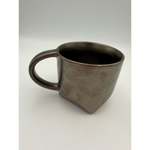 Starbucks Reserve Roastery Seattle Ceramic Faux Bronze Bevel 12oz Mug Metallic 2 - Picture 2 of 5